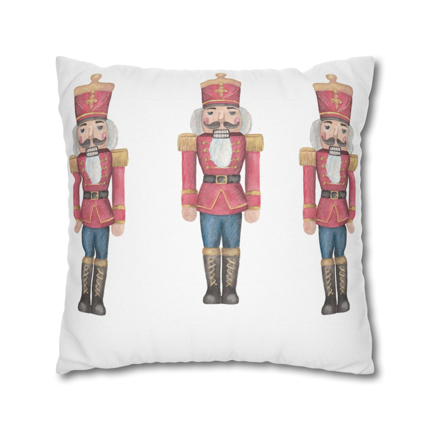 Customizable Christmas Nutcracker Pillow Cover