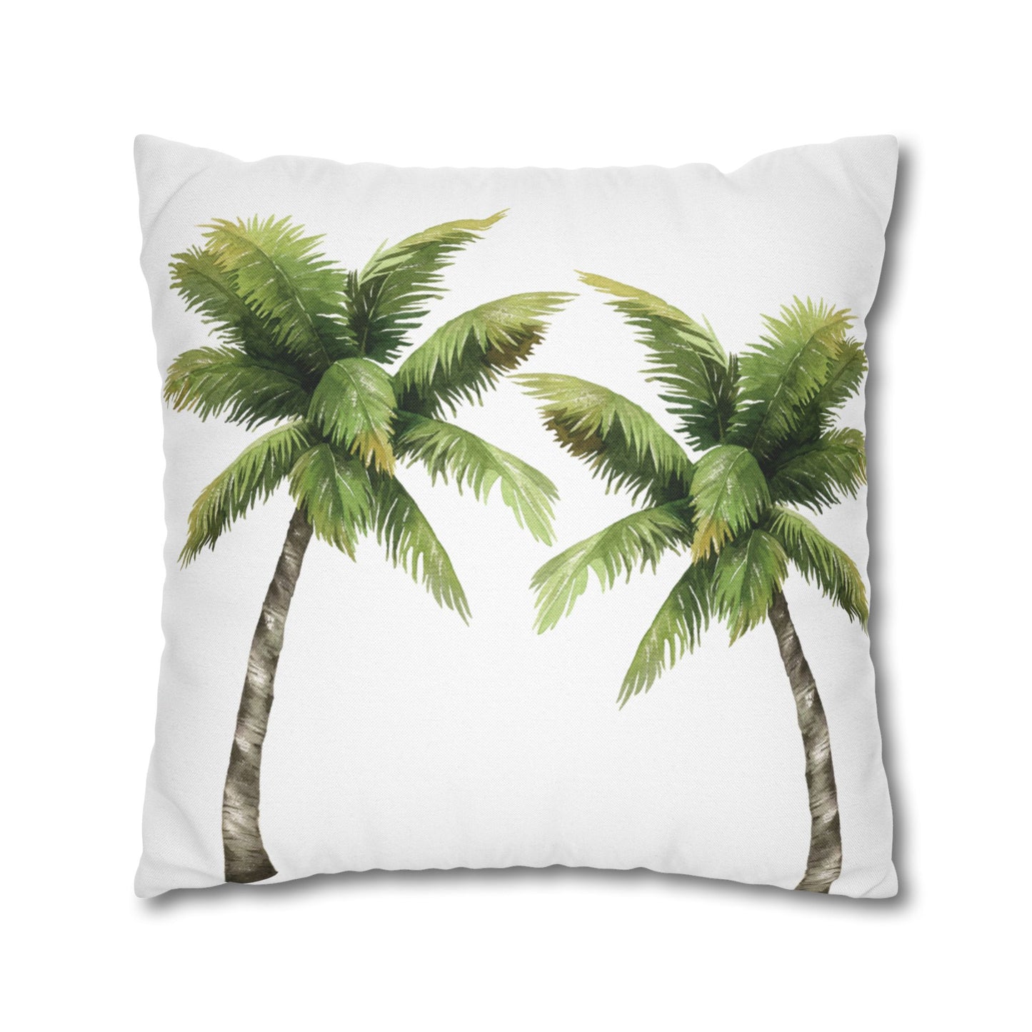 Coastal Palm Tree Pillow Cover