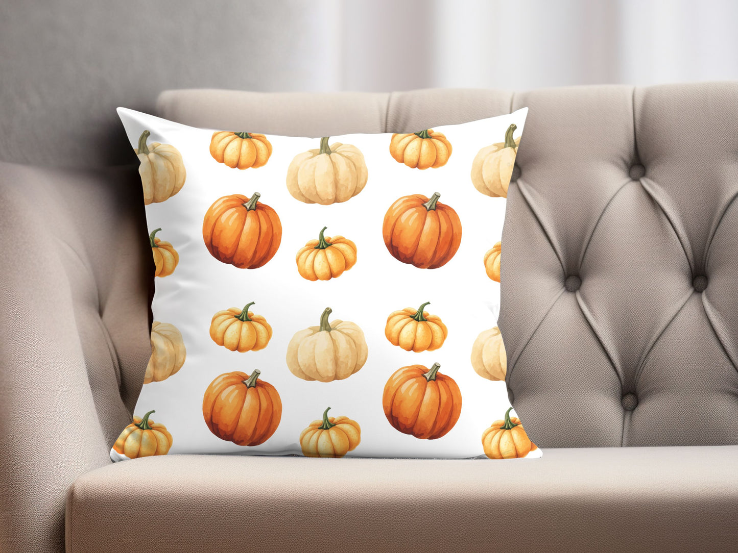 Fall Pumpkins Pillow Cover