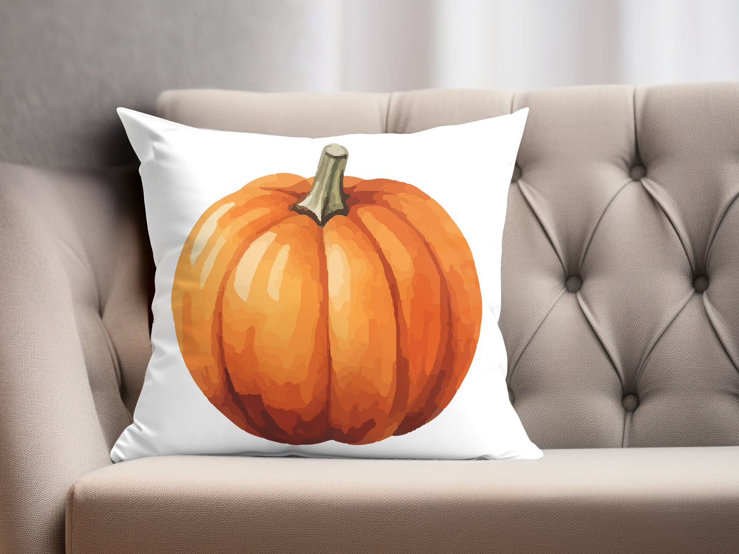 Customizable Fall Pumpkin Pillow Cover