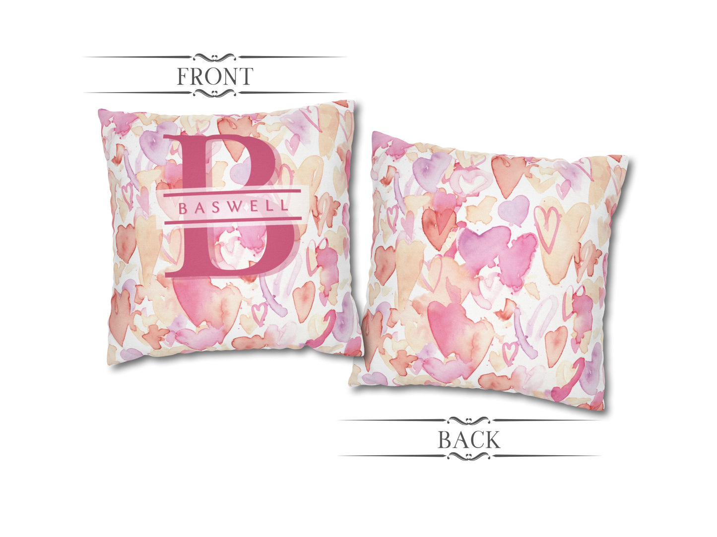 Heart Valentines Day Pillow Cover