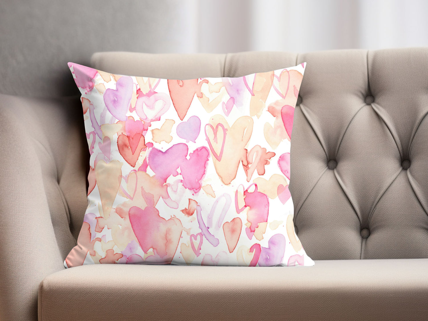 Heart Valentines Day Pillow Cover