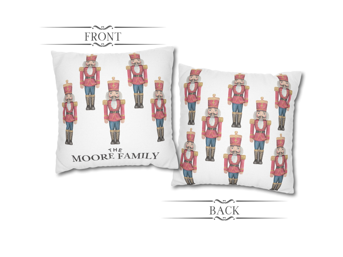 Nutcrackers Christmas Pillow Cover