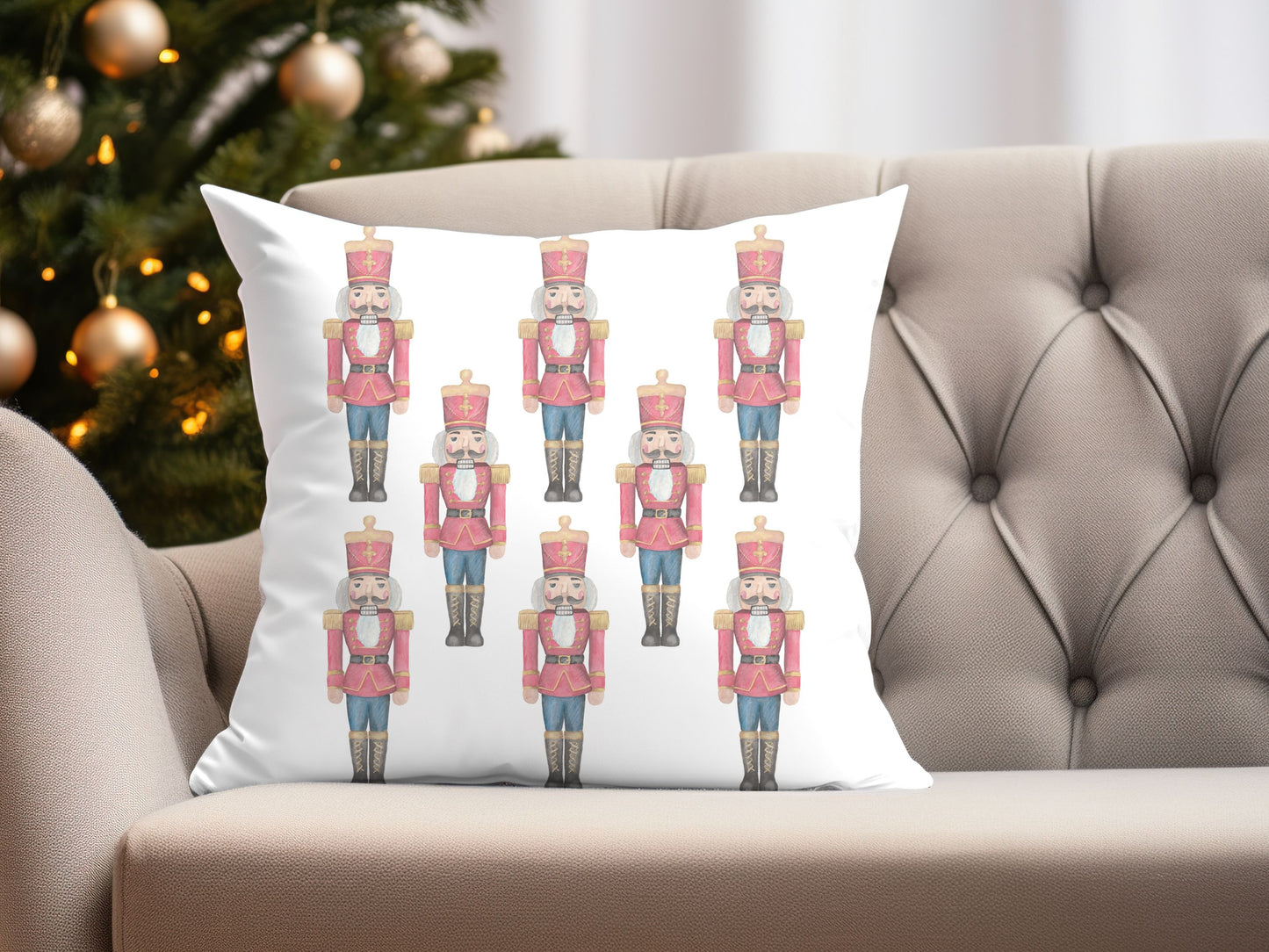 Nutcrackers Christmas Pillow Cover