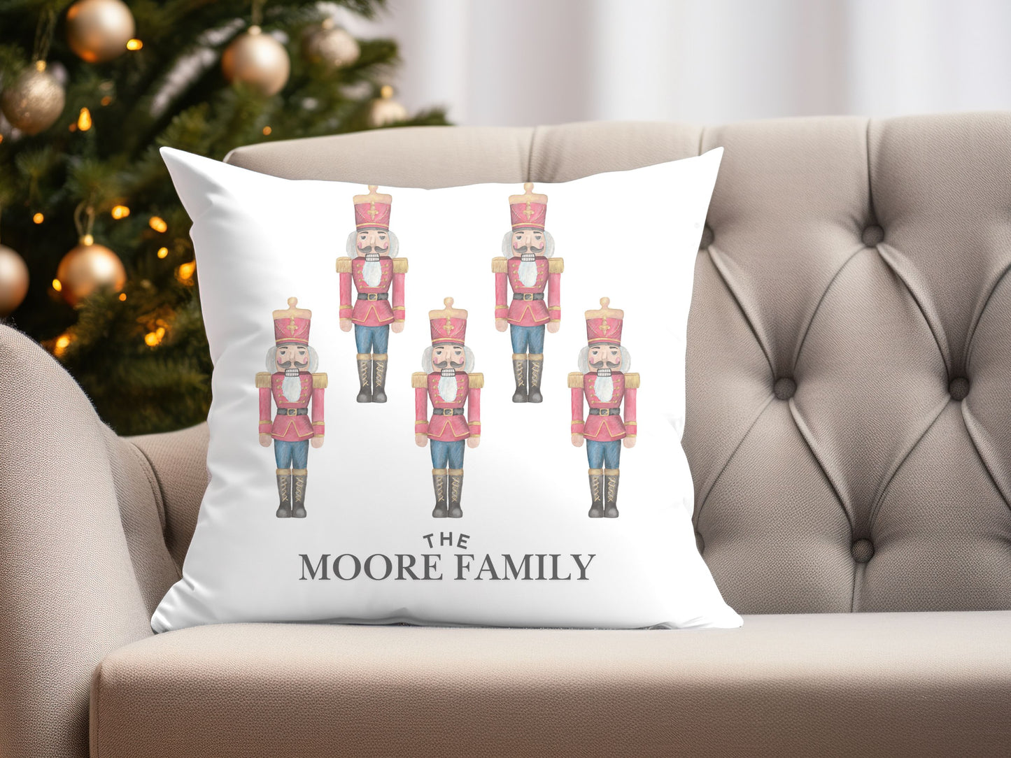 Nutcrackers Christmas Pillow Cover