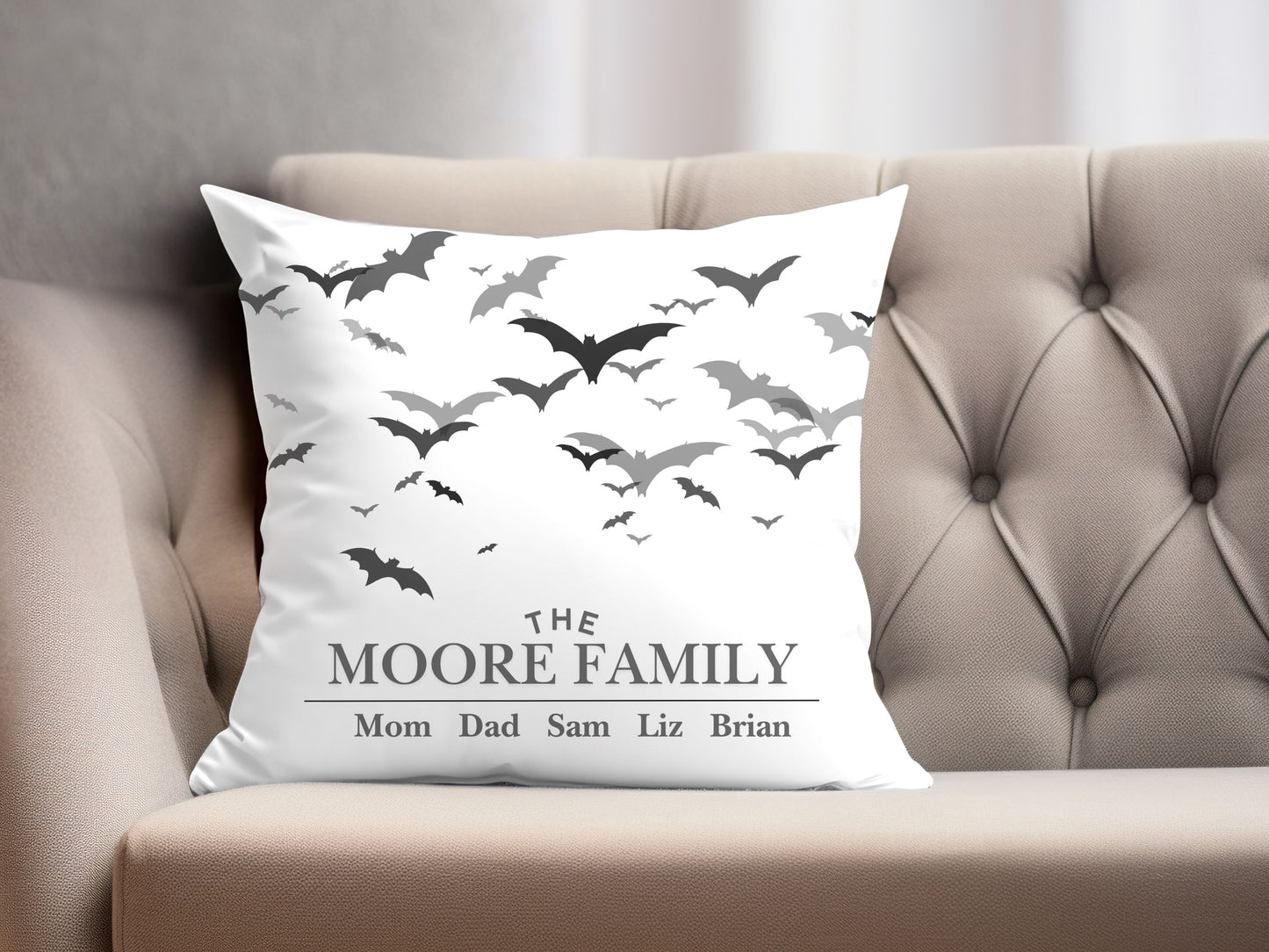 Halloween Bats Pillow Cover