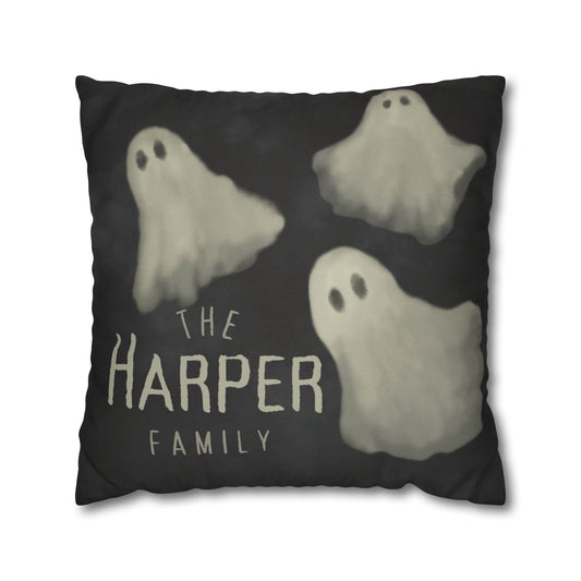 Halloween Ghosts Throw Pillow Cover