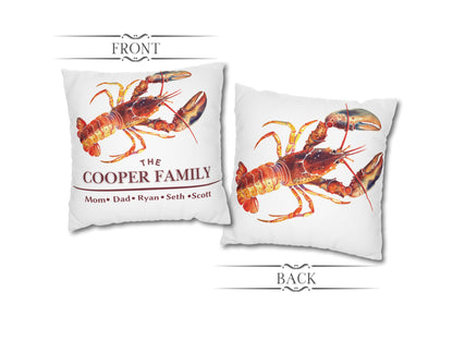 Lobster Summer Pillow Cover