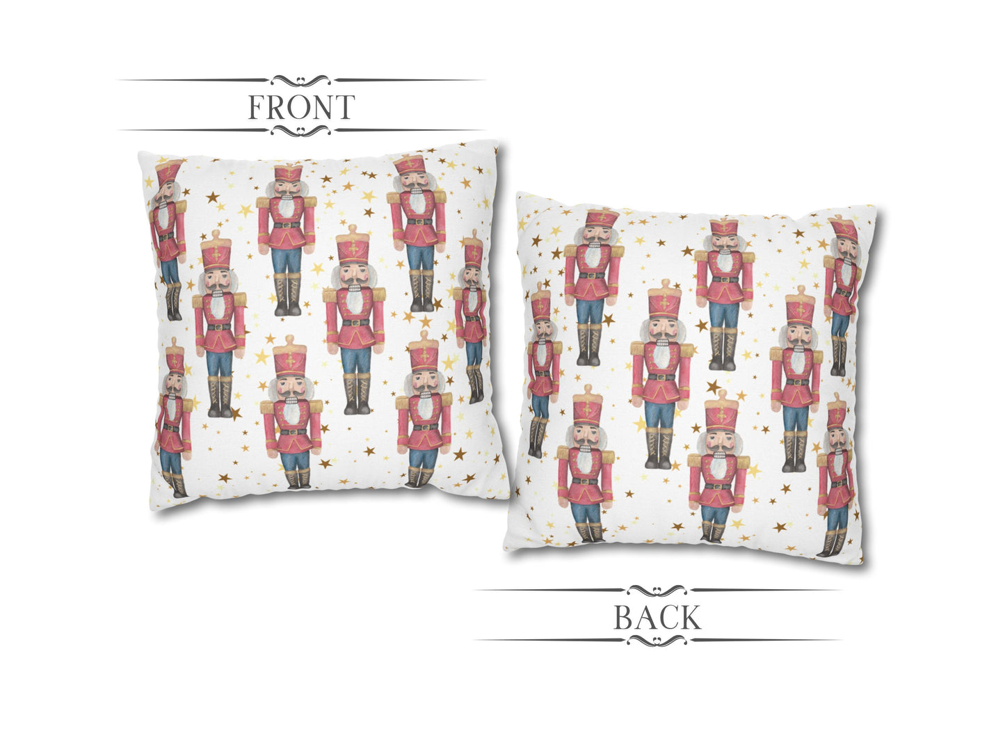 Nutcrackers With Stars Pillow Cover
