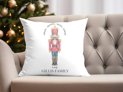 Customizable Christmas Nutcracker Pillow Cover
