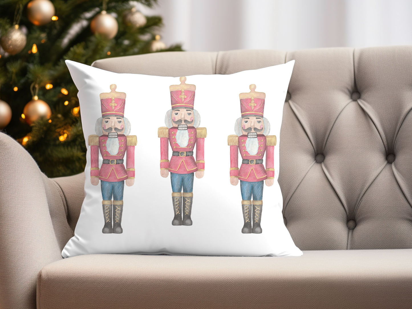 Christmas Toy Soldiers Pillow Cover