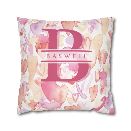 Heart Valentines Day Pillow Cover