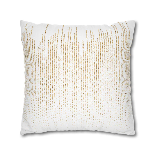 Gold Monogrammed Christmas Pillow Cover